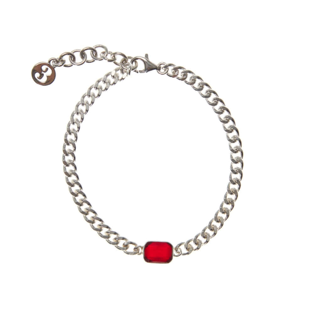 Tri / Gemstone bracelet / Rubi
