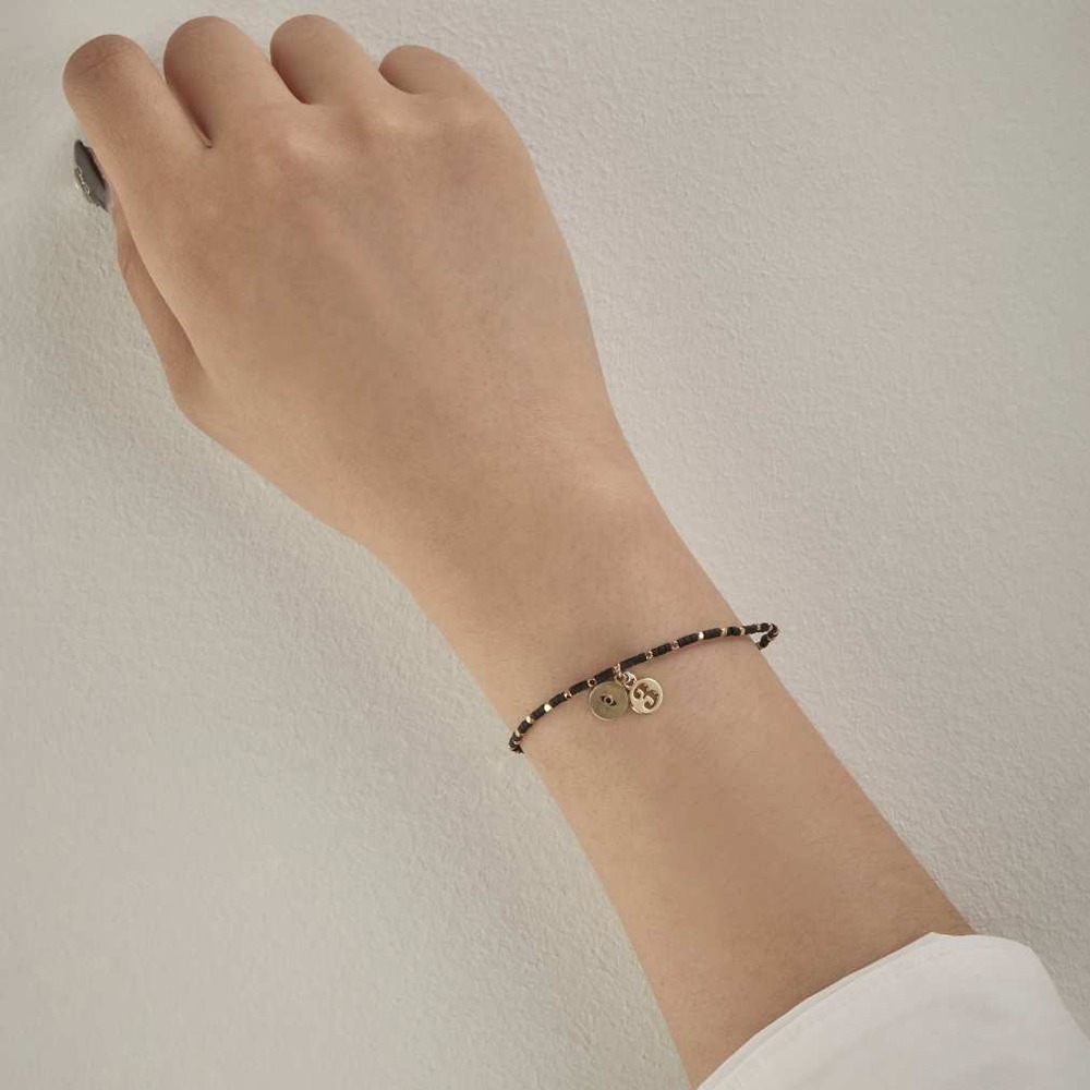 Weave / No.3 basic bracelet / Black