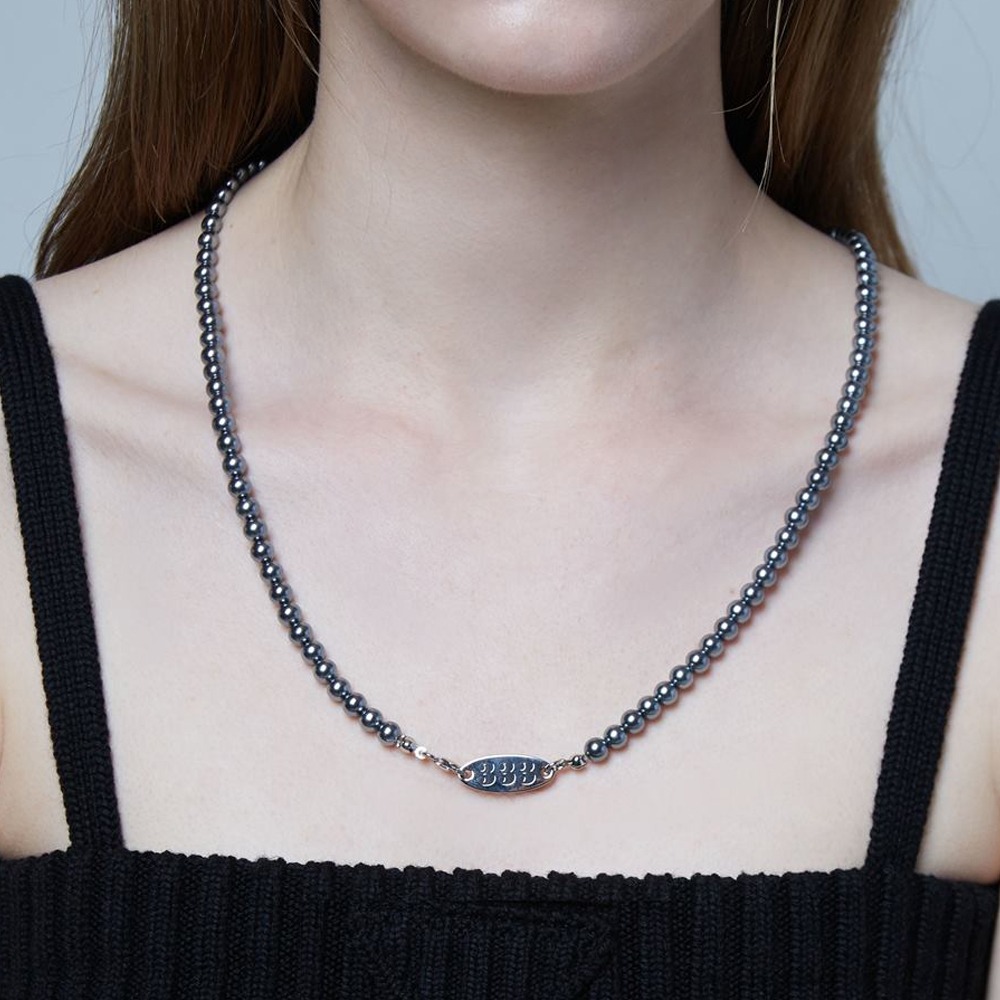 Tri-nity / No.3 basic Long necklace / Black