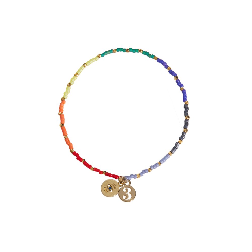 Weave / No.3 basic bracelet / Rainbow