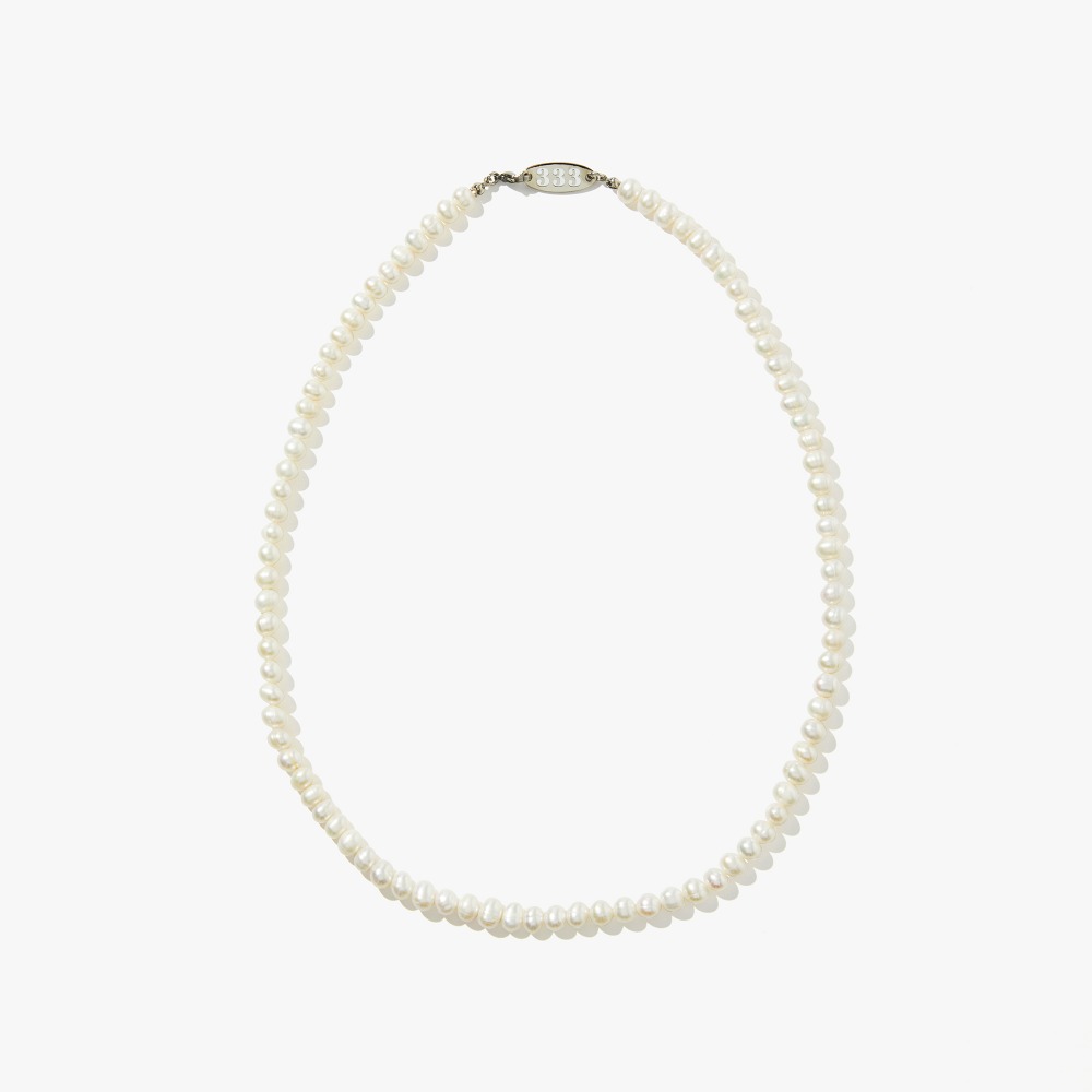 Tri-nity / No.3 basic Long necklace / White