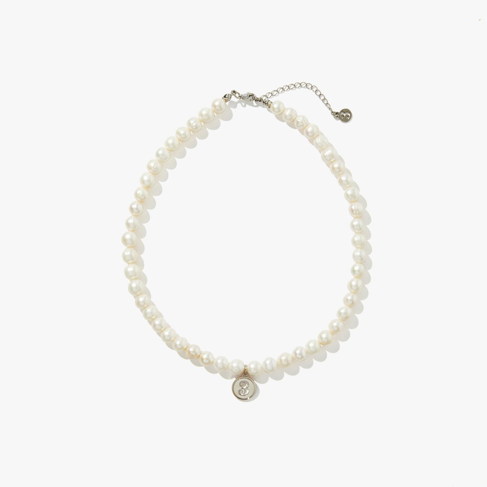 P.S(Pearl shell) / No.3 basic necklace / Silver