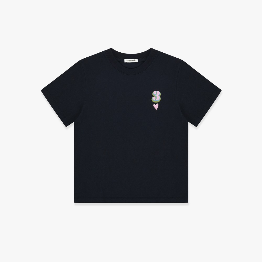 Tri / Heart T-shirt / Navy