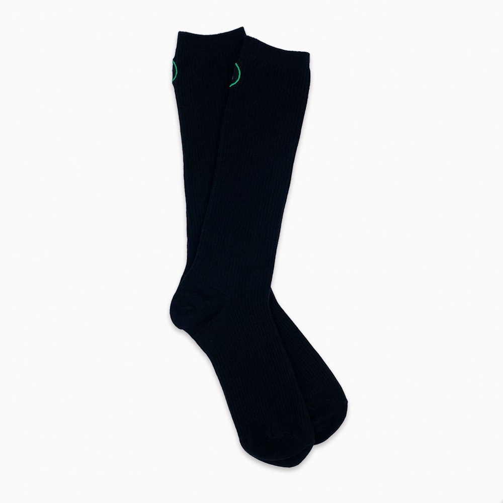 Tri / Basic Long Socks / Black