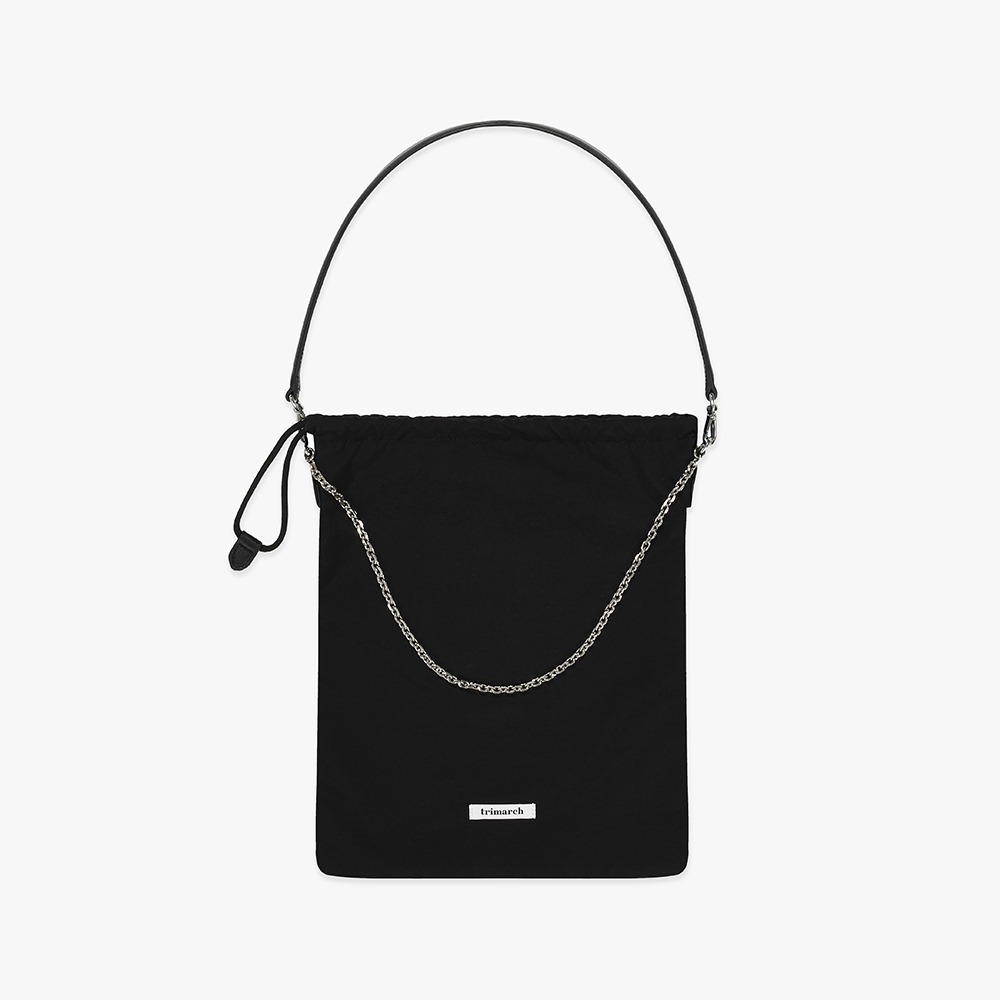 3차 리오더 / Tri / Easy Fabric shoulder bag / Black